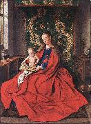 EYCK, Jan van Madonna with the Child Reading dfg oil